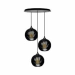 Pendente Trio - Micro Ball - Preto