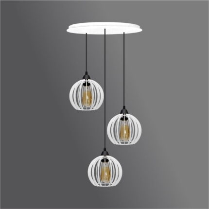 Pendente Trio - Micro Ball Light- Branco