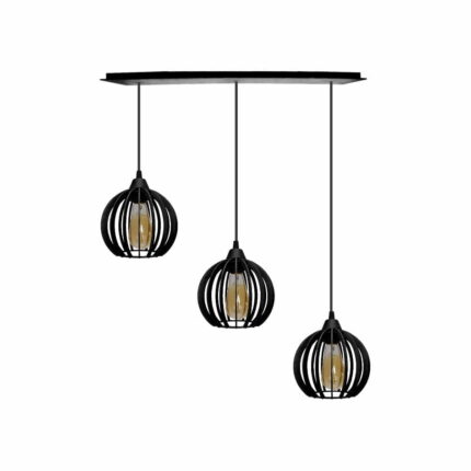 Pendente Trio RT- Micro ball Light- Preto