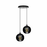 Pendente Duo - Micro Ball- Preto