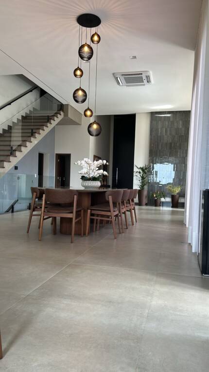 Lustre Pendente Para Sala Pé direito Alto 5m MBM - Preto - Imagem 3