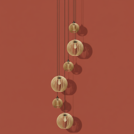 Lustre Pendente Para Sala Pé direito Alto 5m MBM - Marfim - Imagem 16