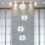 Lustre Pendente Para Sala Pé direito Duplo Quatro Star Branco