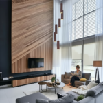 Lustre Pendente Para Sala Pé direito Duplo SP-Focus Marrom