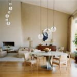 Conjunto Lustres Para Sala de Estar e Sala de Jantar MBM - Branco