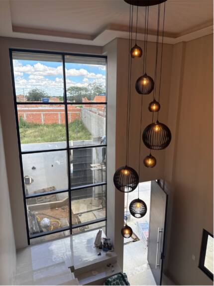 Conjunto Lustres Para Sala de Estar e Sala de Jantar Mix - Preto - Imagem 7