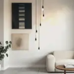 Lustre para sala Pratic 6 lâmpadas Preto pé direito alto