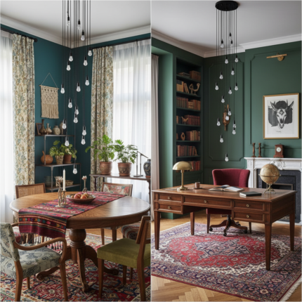 Lustre para sala Pratic 16 lâmpadas Preto pé direito alto - Imagem 4